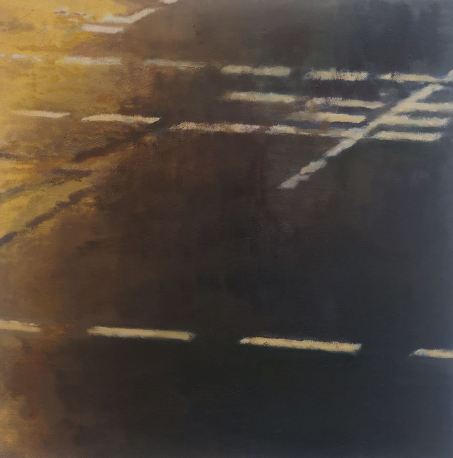 Dezember 2019 Peter Thol O T Strassenlinien 2017 2018 Ol Auf Leinwand 60 X 60 Cm Galerie Wittenbrink De
